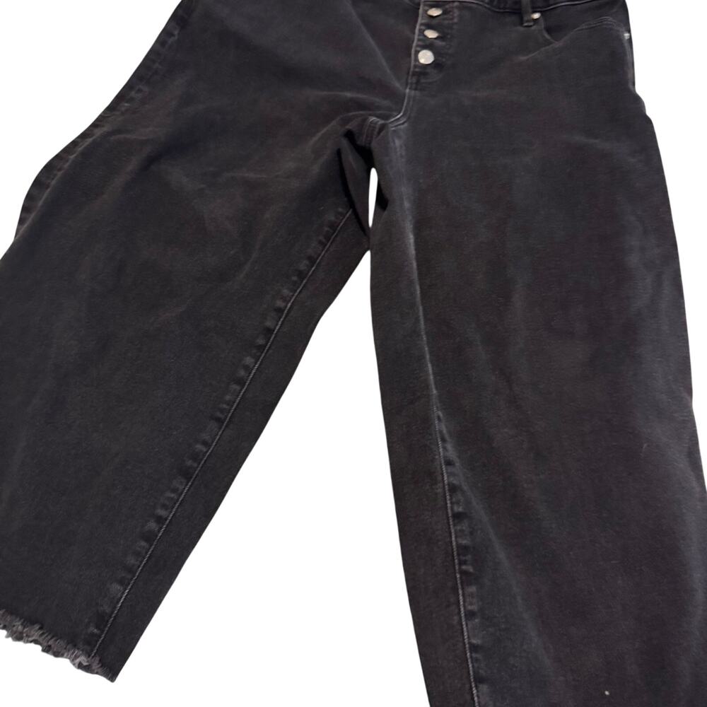Loft plus cropped black jeans size 16 - Picture 7 of 9